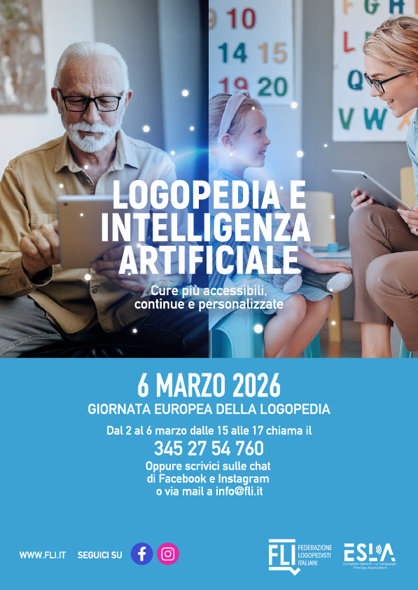 TEMA GE LOGOPEDIA 2026 - Logopedia e Intelligenza Artificiale: Cure più accessibili, continue e personalizzate