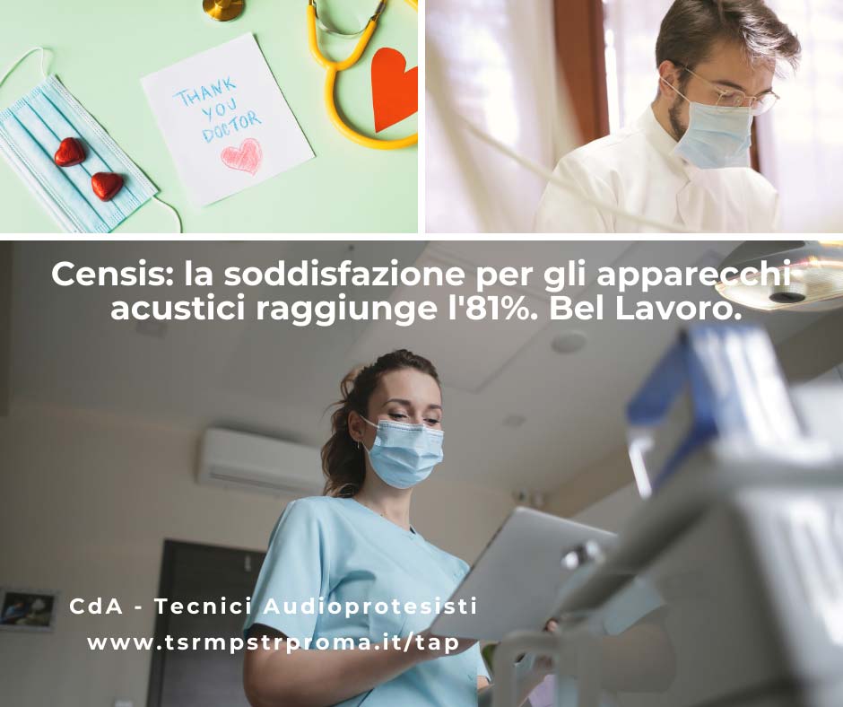 Italia al top nel mondo per tasso di effettivo utilizzo dei dispositivi acustici: centrale il ruolo dell’Audioprotesista. L’indagine Censis