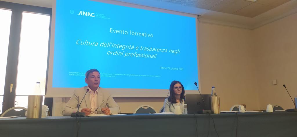 Trasparenza e integrità contro la corruzione, a Roma convegno promosso dall’Ordine con l’ANAC